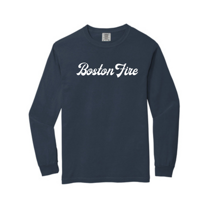 RETRO BOSTON FIRE LONG SLEEVE WHITE