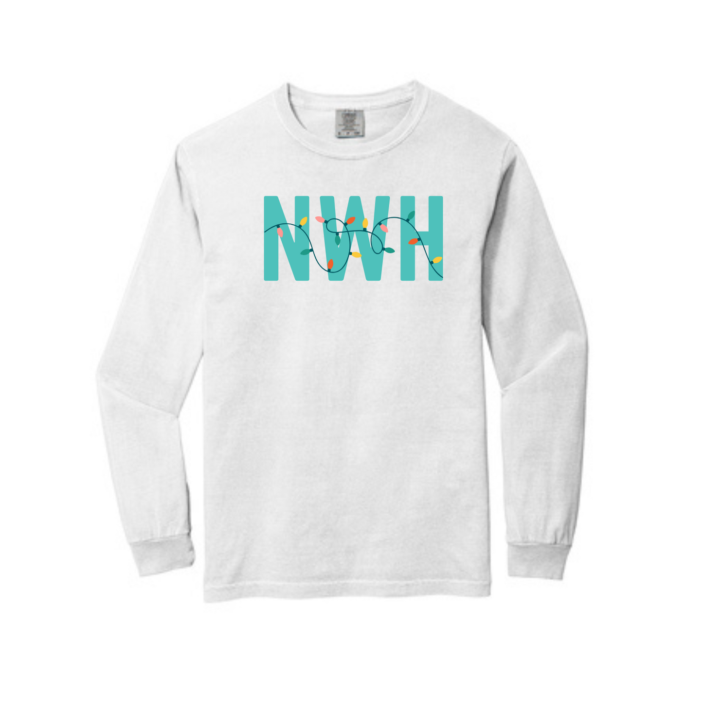 NWH HOLIDAY LIGHTS LONG SLEEVE - WHITE