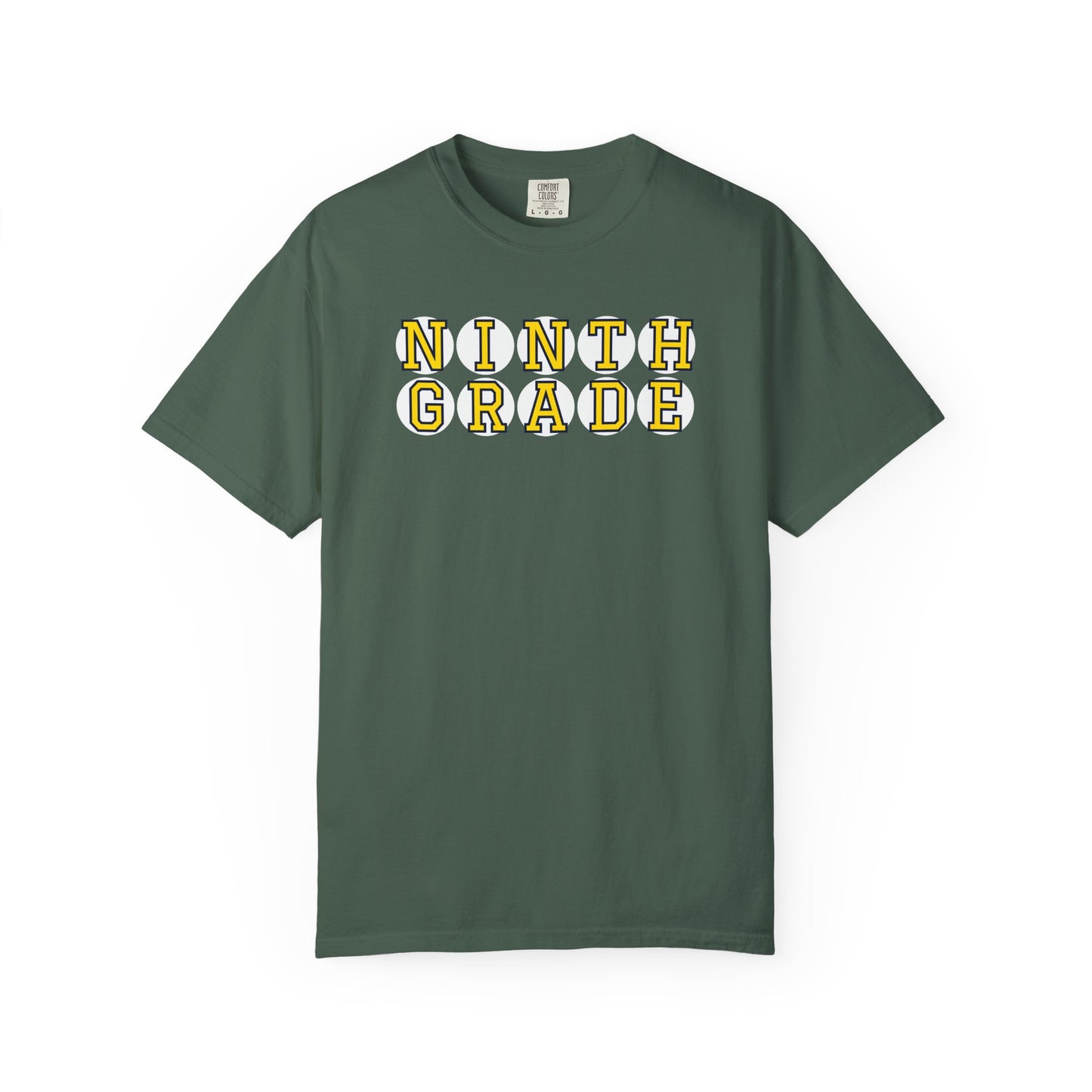 NINTH GRADE YELLOW PLAYER LETTERS T-SHIRT