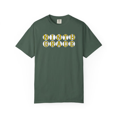 NINTH GRADE YELLOW PLAYER LETTERS T-SHIRT