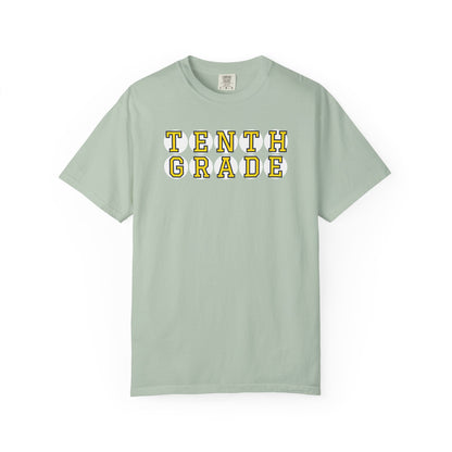 TENTH GRADE YELLOW PLAYER LETTERS T-SHIRT