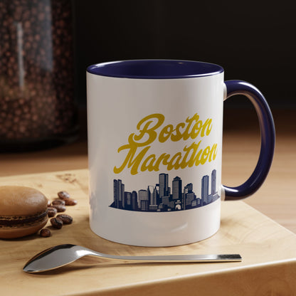 RETRO BOSTON MARATHON SKYLINE COFFEE MUG