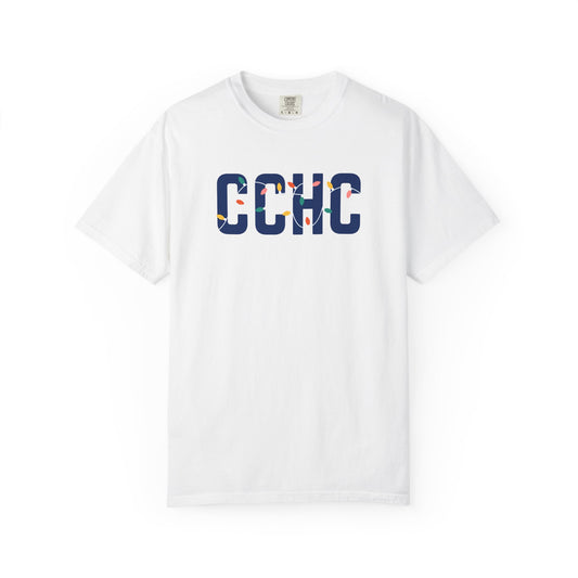 CCHC HOLIDAY LIGHTS T-SHIRT - WHITE