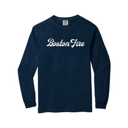 RETRO BOSTON FIRE LONG SLEEVE WHITE