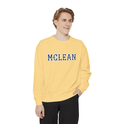 MCLEAN NAVY SOX LETTERS CRWNECK