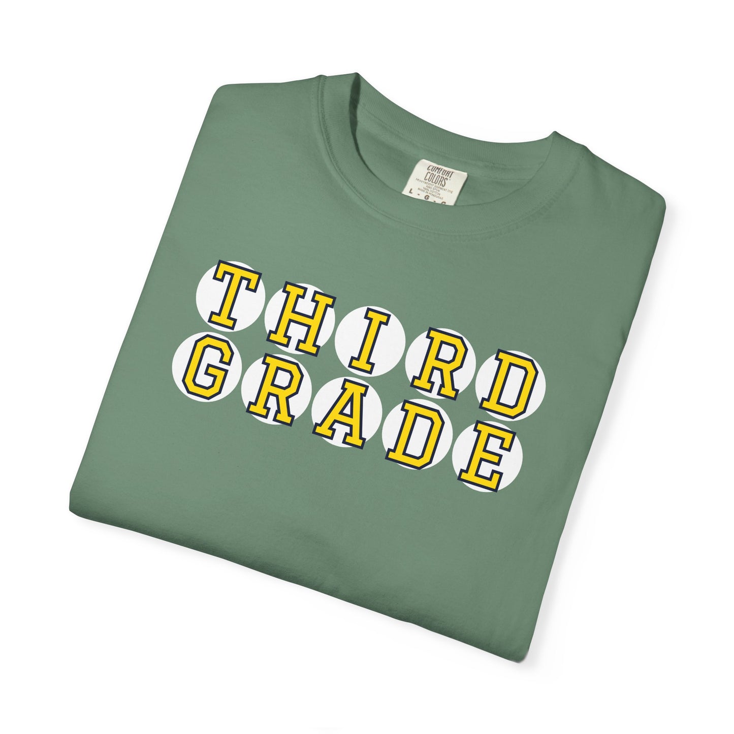 THIRD GRADE YELLOW PLAYER LETTERS T-SHIRT
