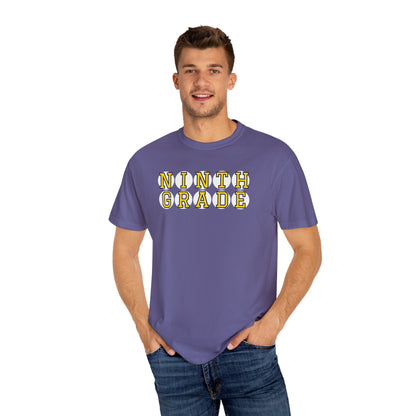 NINTH GRADE YELLOW PLAYER LETTERS T-SHIRT