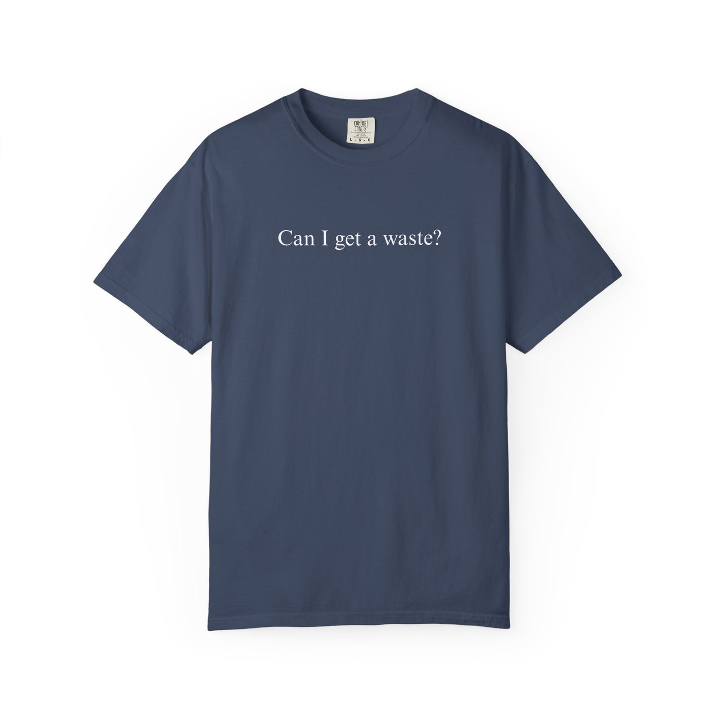 CAN I GET A WASTE? COMFORT COLORS T-SHIRT