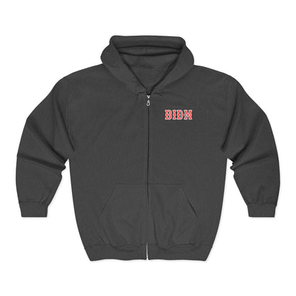 BIDM SOX LETTERS HEAVY BLEND FULL ZIP HOODIE
