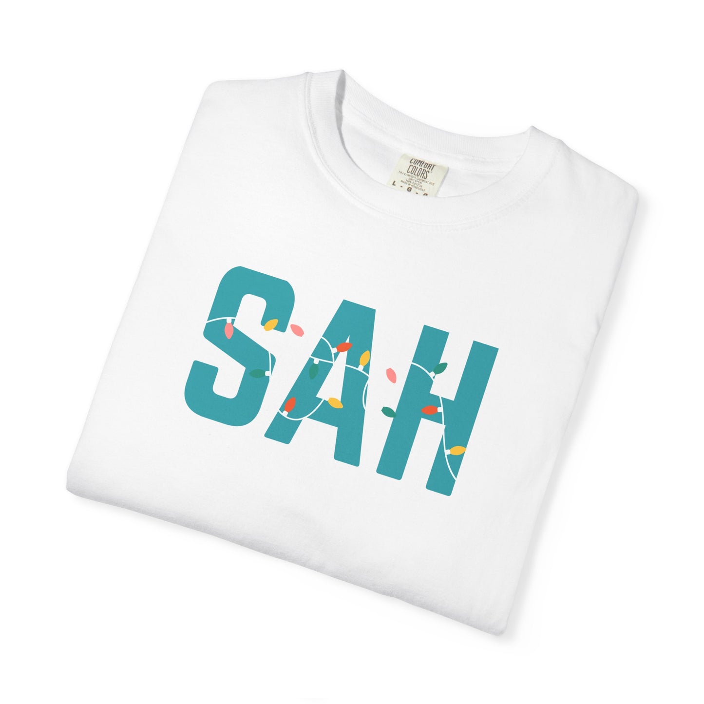 SAH HOLIDAY LIGHTS T-SHIRT - WHITE