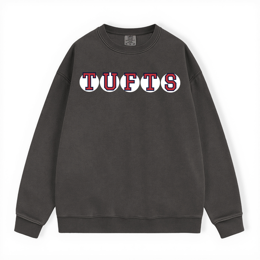 TUFTS RETIRED SOX LETTERS CREWNECK