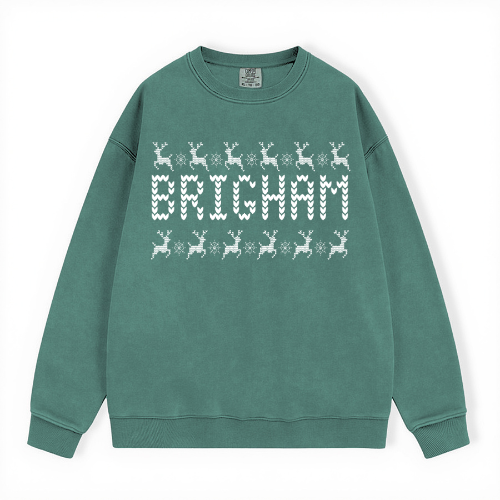 BRIGHAM UGLY SWEATER COMFORT COLORS CREWNECK
