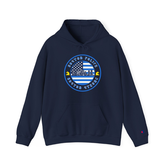 BPD MARATHON FLAG FRONT ONLY CHAMPION HOODIE