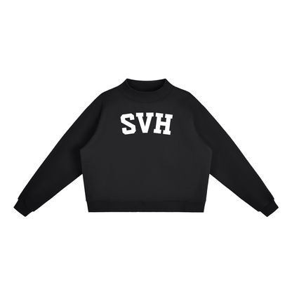 SVH BLOCK LETTER BLACK MOCK NECK