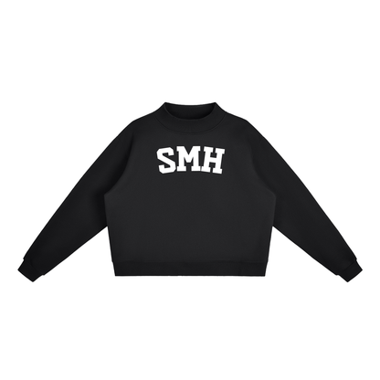 SMH BLOCK LETTER BLACK MOCK NECK