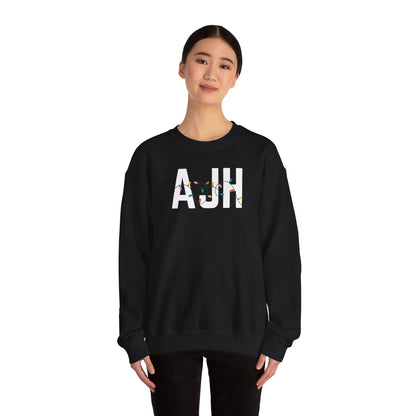 AJH HOLIDAY LIGHTS HEAVY BLEND CREWNECK
