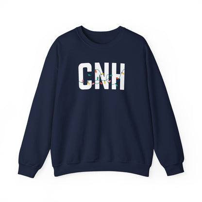 CNH HOLIDAY LIGHTS HEAVY BLEND CREWNECK