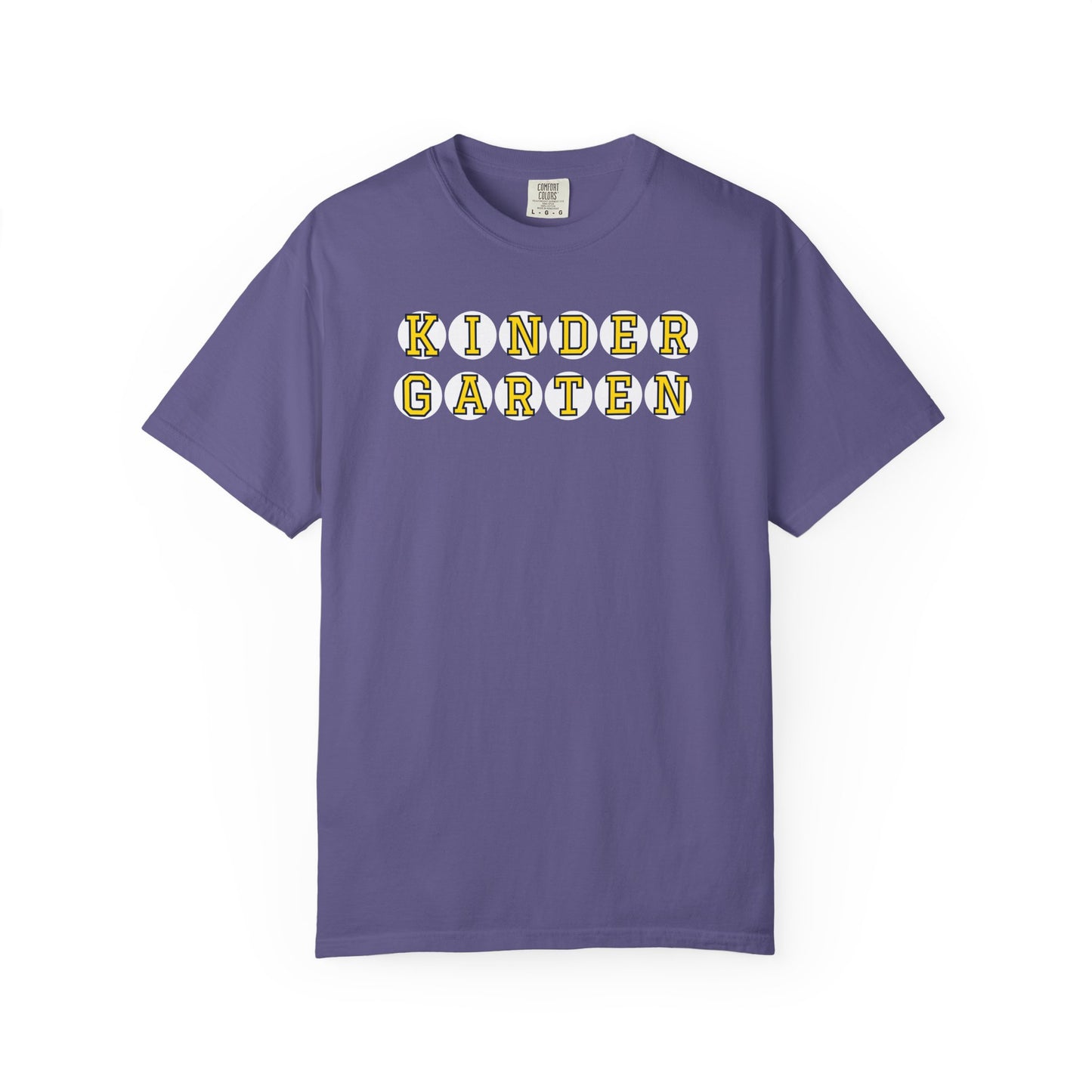 KINDERGARTEN YELLOW PLAYER NUMBER T-SHIRT