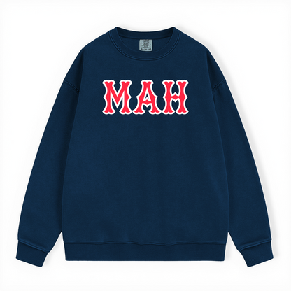MAH SOX LETTERS CREWNECK