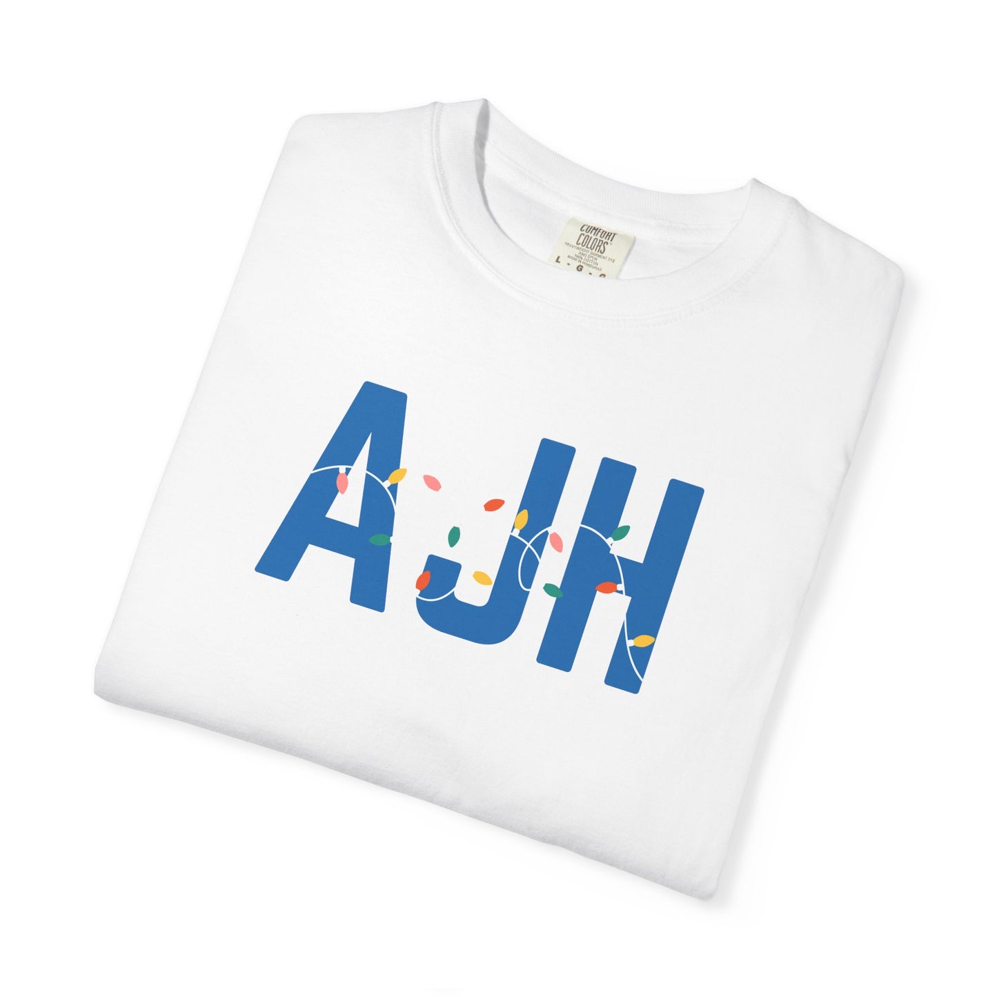AJH HOLIDAY LIGHTS T-SHIRT - WHITE