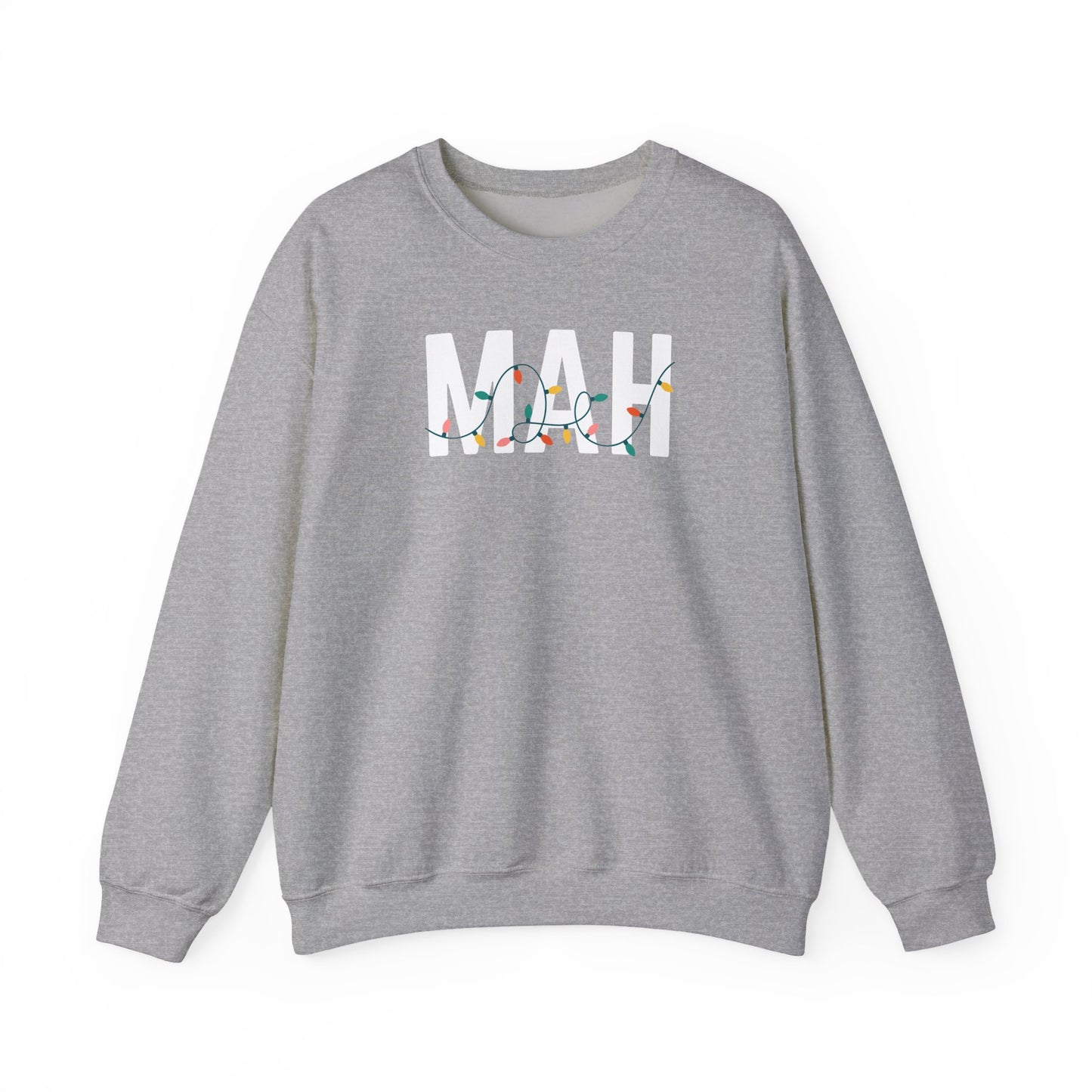 MAH HOLIDAY LIGHTS HEAVY BLEND CREWNECK