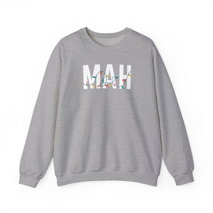 MAH HOLIDAY LIGHTS HEAVY BLEND CREWNECK