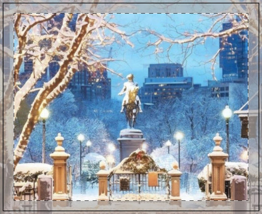 SNOWY PUBLIC GARDEN 11 OZ CANDLE