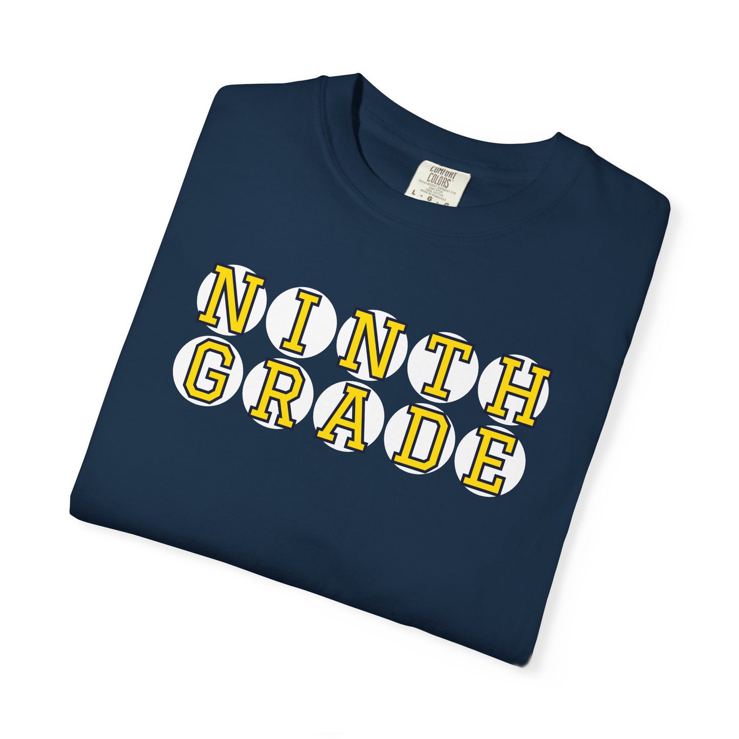 NINTH GRADE YELLOW PLAYER LETTERS T-SHIRT
