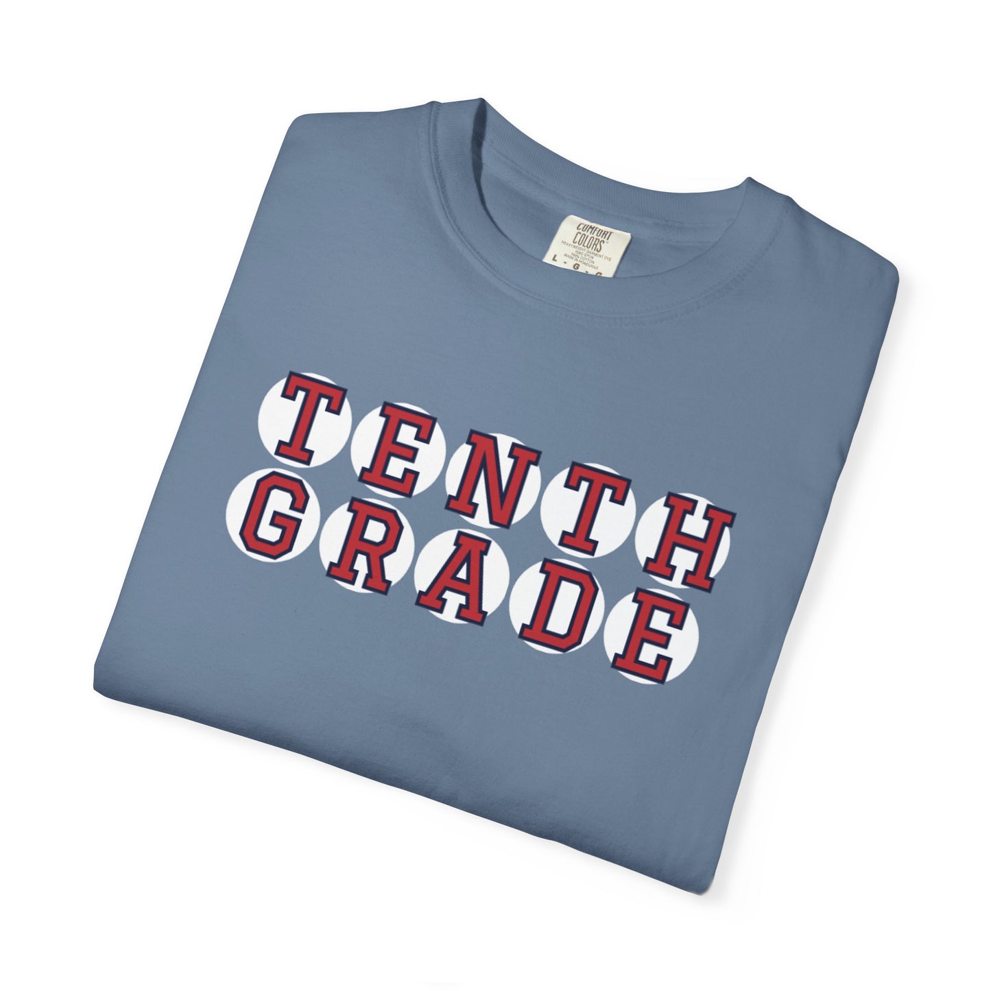 TENTH GRADE RED PLAYER LETTERS T-SHIRT