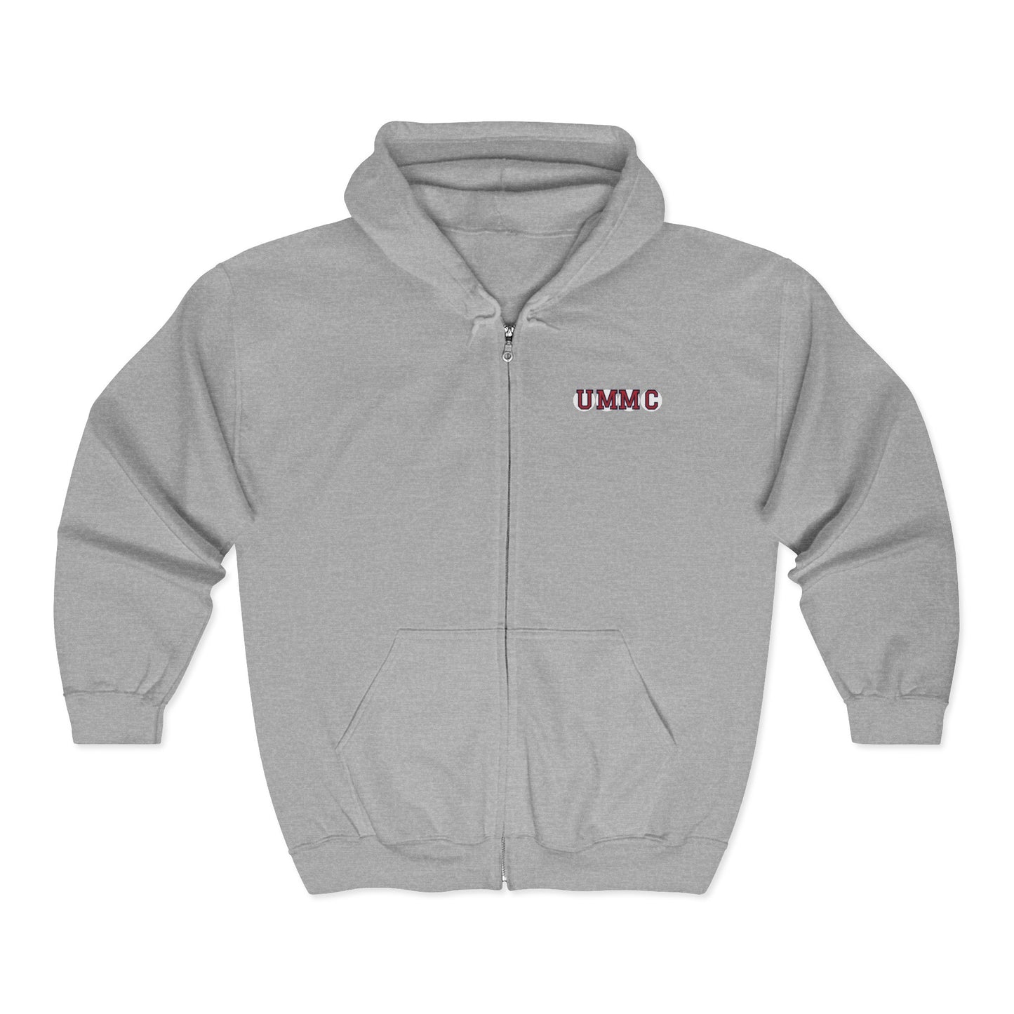 UMMC RETIRED SOX LETTERS HEAVY BLEND FULL ZIP CREWNECK