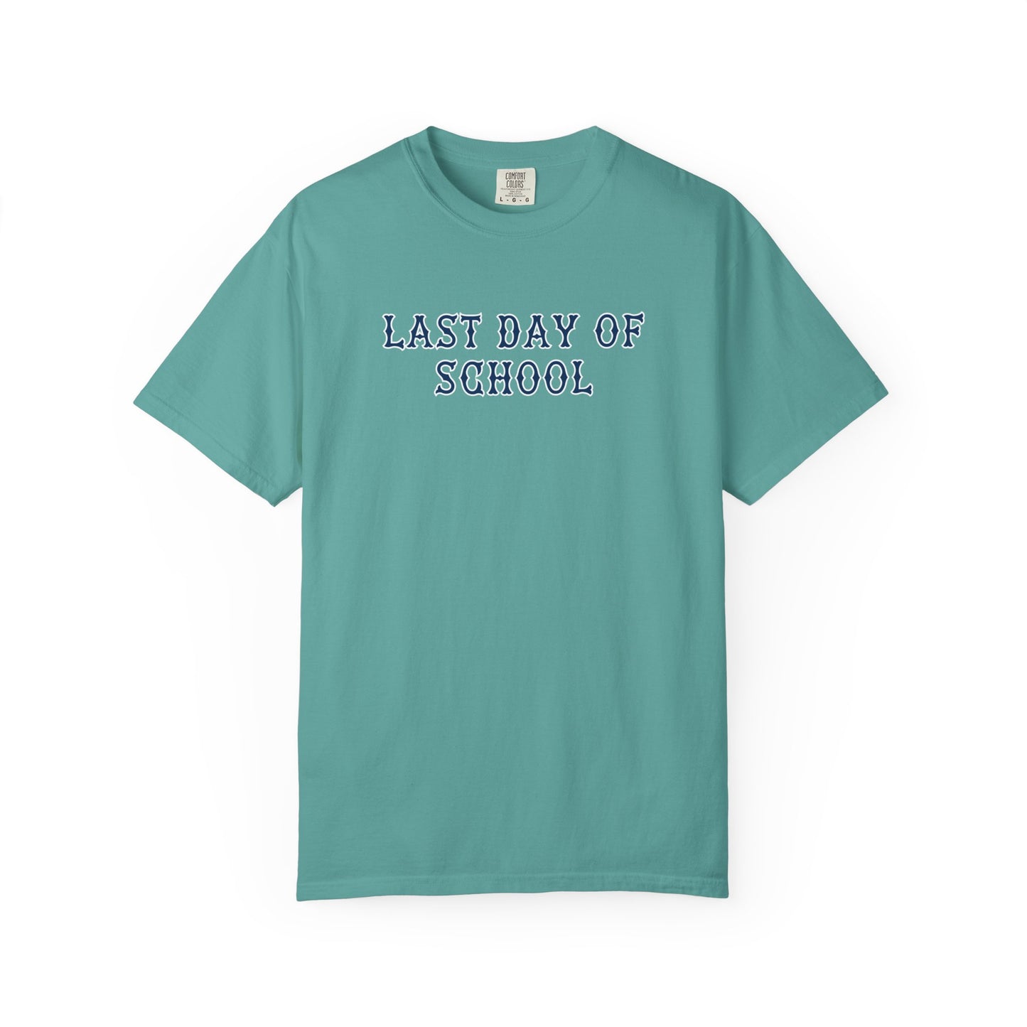 NAVY FENWAY LAST DAY OF SCHOOL TEE