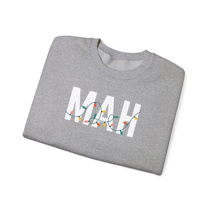 MAH HOLIDAY LIGHTS HEAVY BLEND CREWNECK