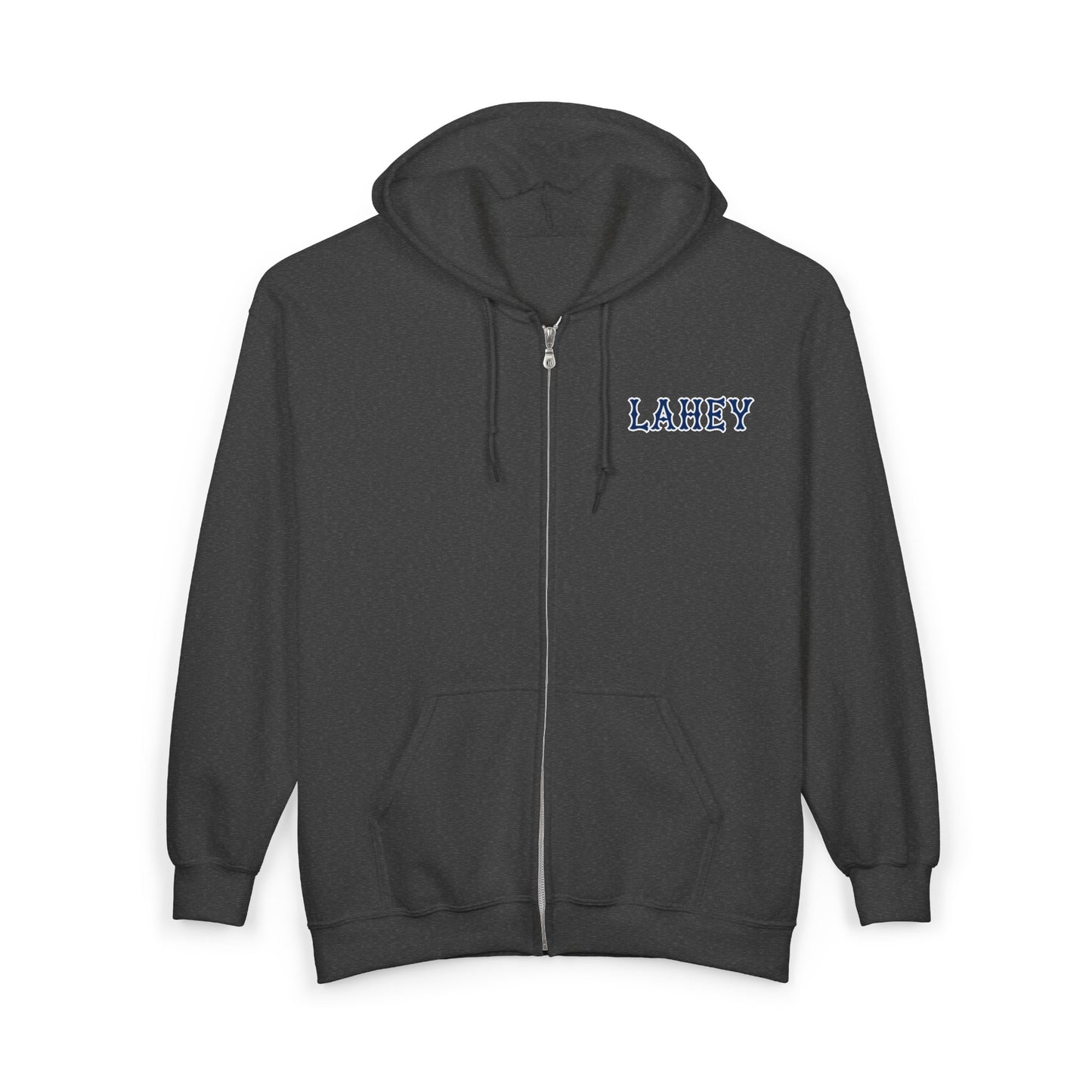 LAHEY NAVY SOX LETTERS HEAVY BLEND FULL ZIP HOODIE