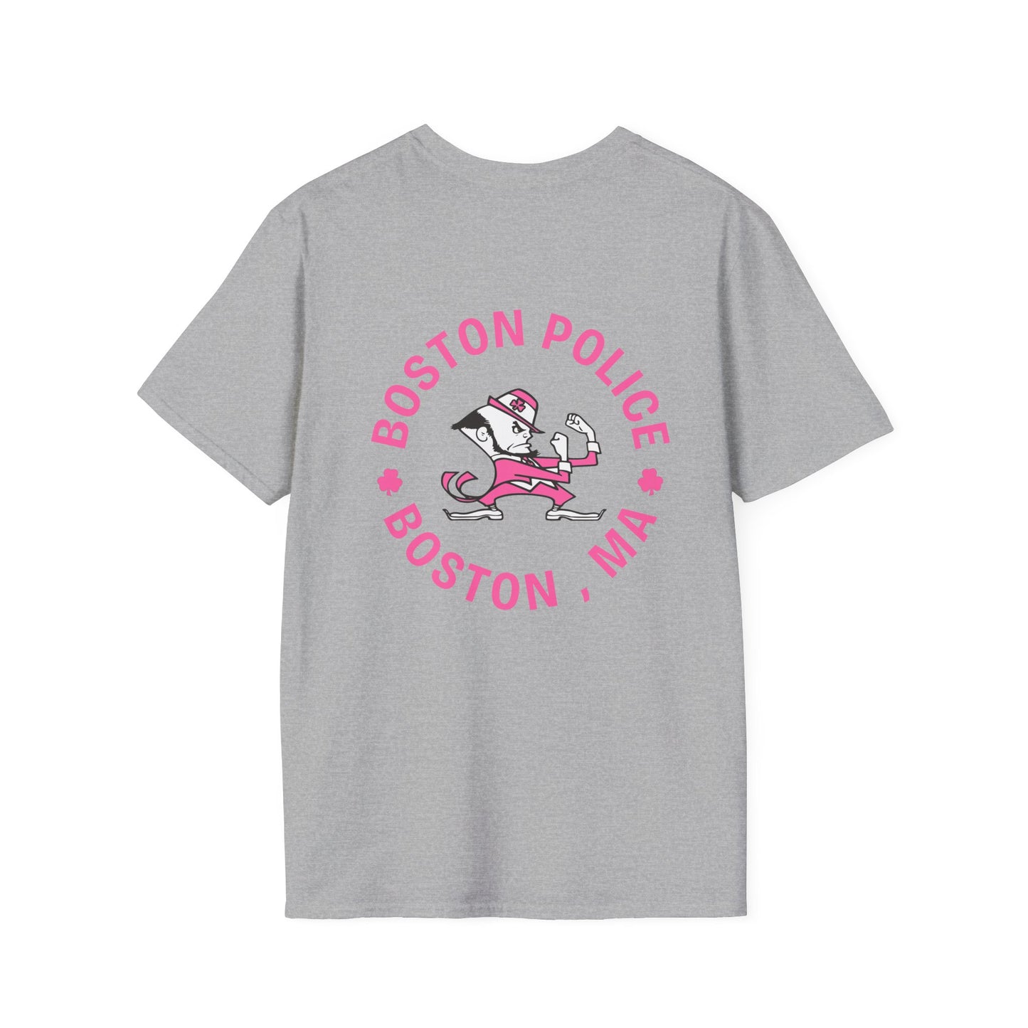BOSTON POLICE BREAST CANCER AWARENESS SOFTSTYLE T-SHIRT