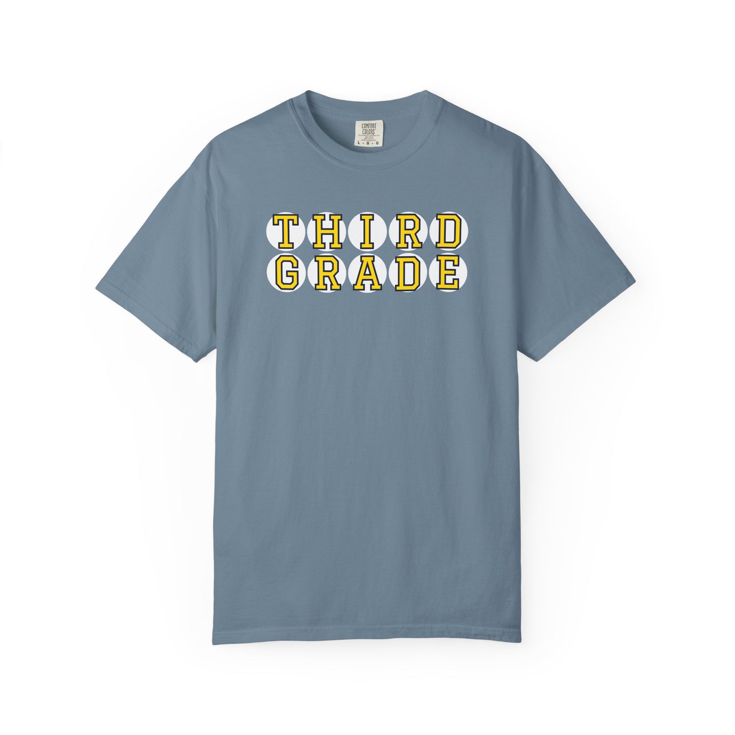 THIRD GRADE YELLOW PLAYER LETTERS T-SHIRT