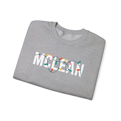 MCLEAN HOLIDAY LIGHTS HEAVY BLEND CREWNECK