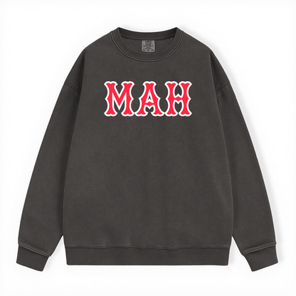 MAH SOX LETTERS CREWNECK