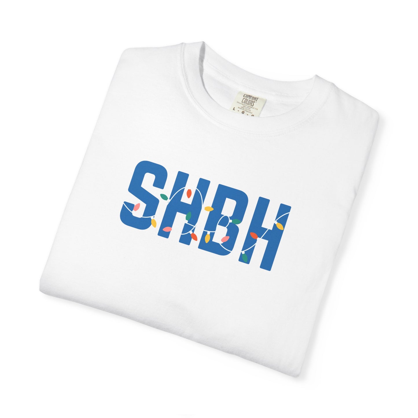 SHBH HOLIDAY LIGHTS T-SHIRT - WHITE