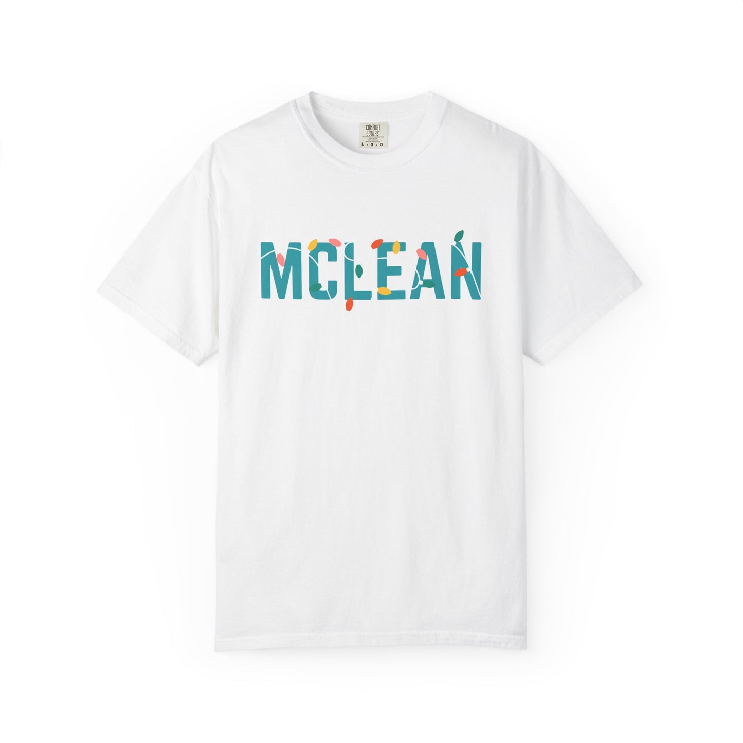 MCLEANR HOLIDAY LIGHTS T-SHIRT - WHITE