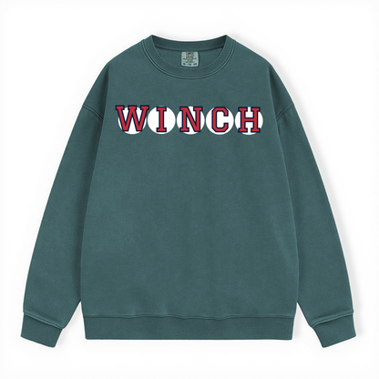 WINCH RETIRED SOX LETTER CREWNECK