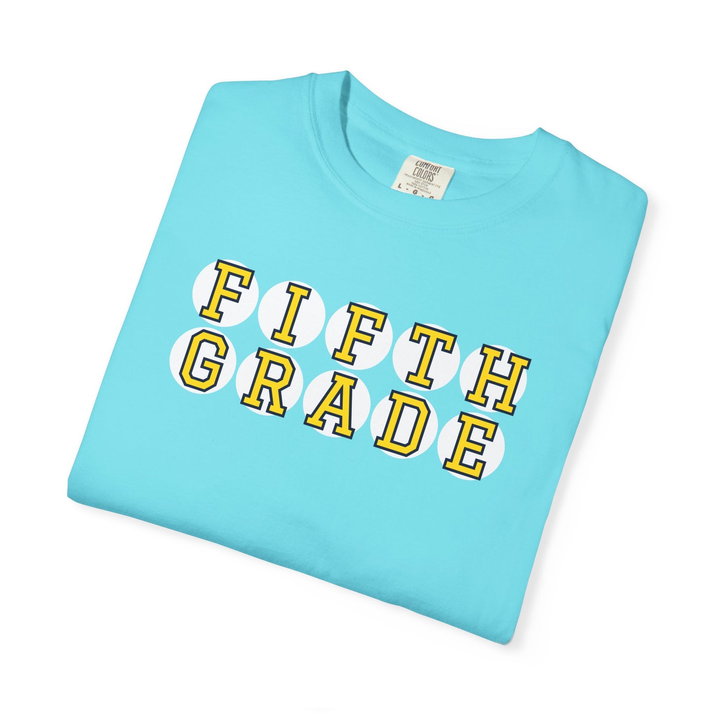 FIFTH GRADE YELLOW PLAYER LETTERS T-SHIRT