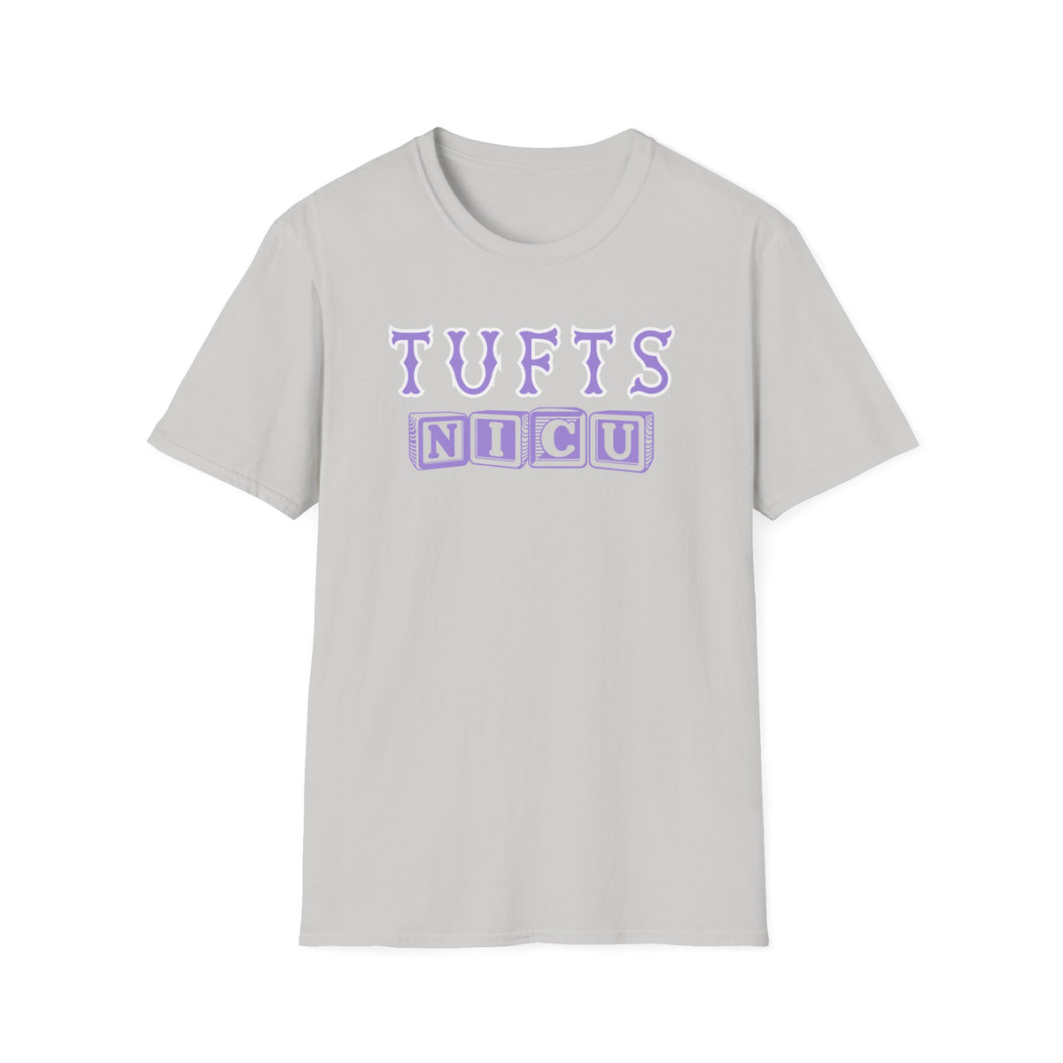 TUFTS BLOCK LETTERS NICU TEE