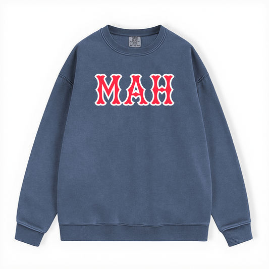 MAH SOX LETTERS CREWNECK