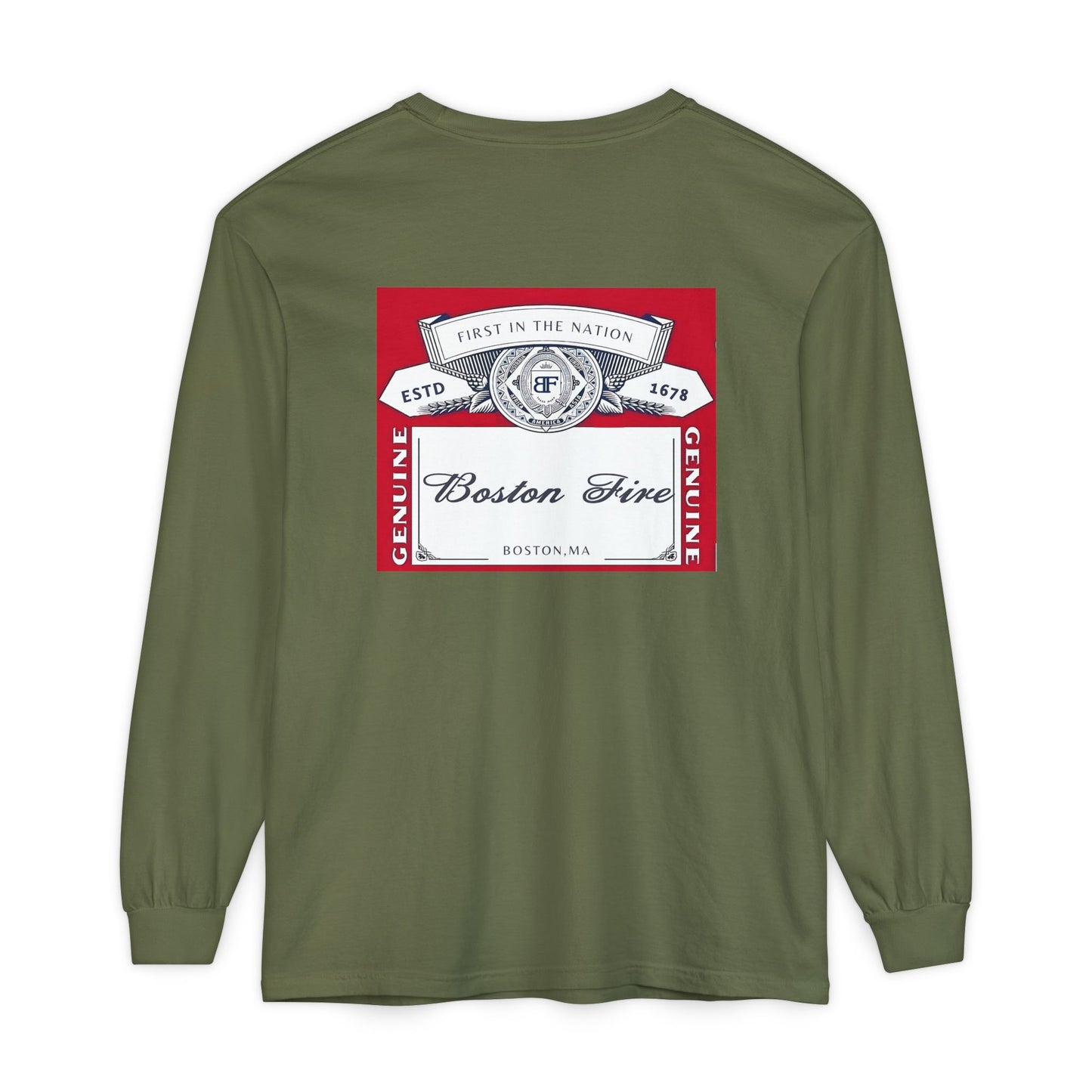 BOSTON FIRE CROWN LABEL LONG SLEEVE