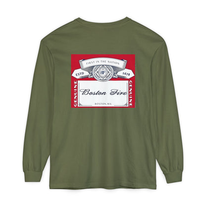 BOSTON FIRE CROWN LABEL LONG SLEEVE