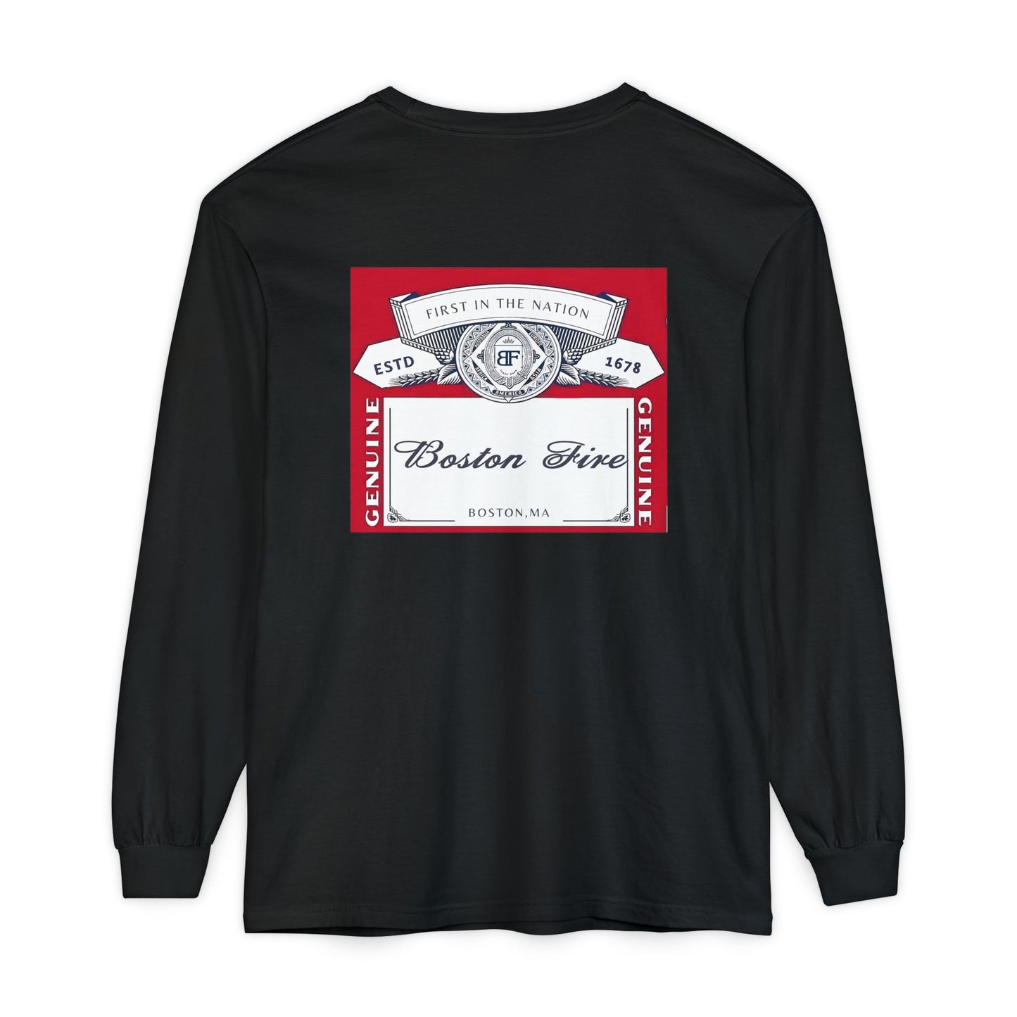 BOSTON FIRE CROWN LABEL LONG SLEEVE