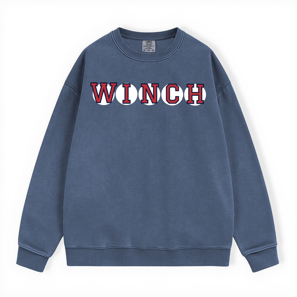 WINCH RETIRED SOX LETTER CREWNECK