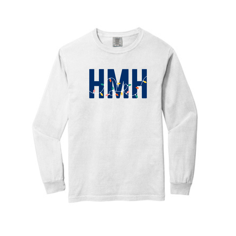 HMH HOLIDAY LIGHTS LONG SLEEVE - WHITE