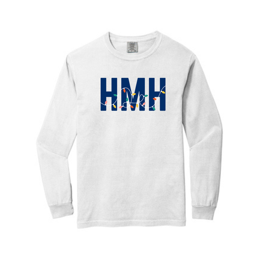 HMH HOLIDAY LIGHTS LONG SLEEVE - WHITE