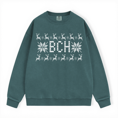 BCH UGLY SWEATER COMFORT COLORS CREWNECK